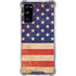Distressed American Flag Galaxy S20 FE Clear Case